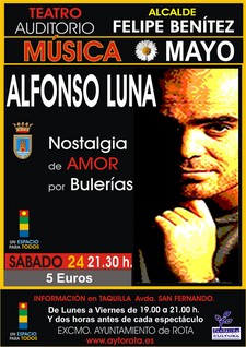 LA MÚSICA DE ALFONSO LUNA SONARÁ ESTE SÁBADO 24 EN EL TEATRO MUNICIPAL “ALCALDE FELIPE BENÍTEZ”   